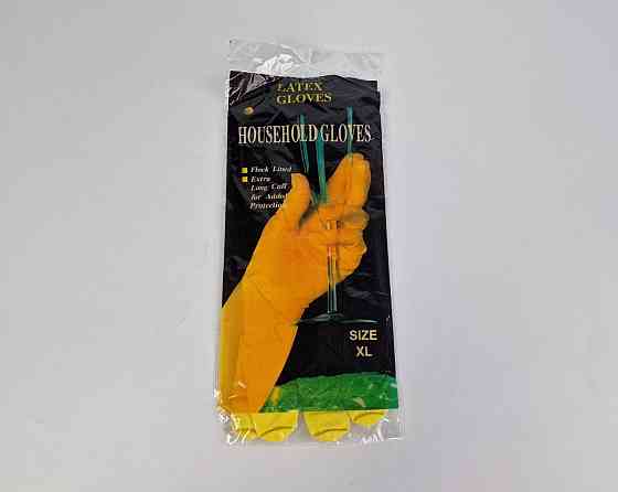Рукавиці господарські гумові латексні "LATEX GLOVES" (розмір XL) (1 пачка) Харків