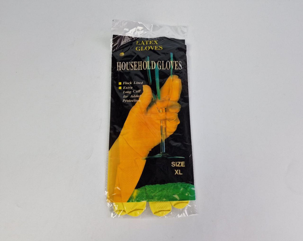 Рукавиці господарські гумові латексні "LATEX GLOVES" (розмір XL) (1 пачка) Харків - фото 1