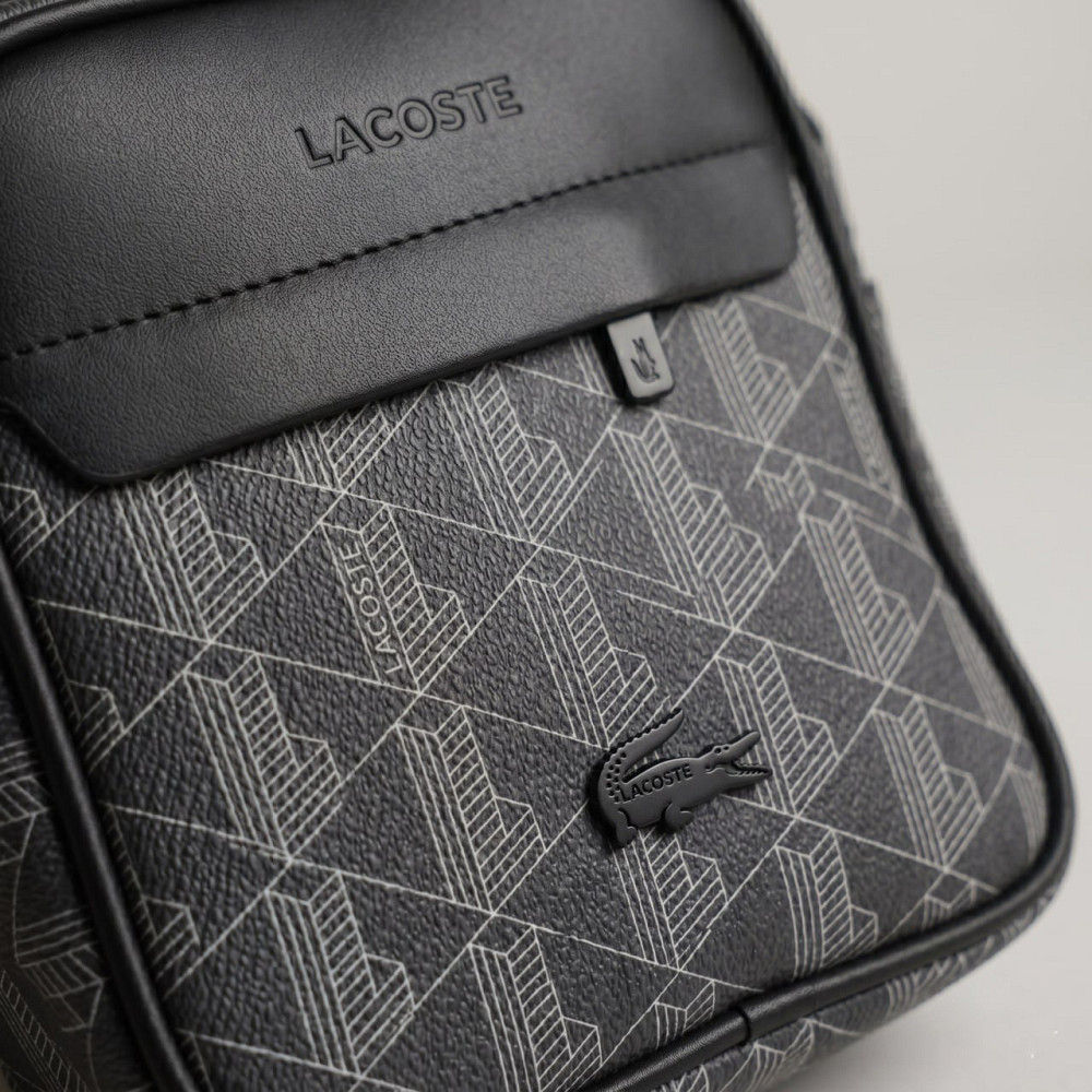 Мужская борсетка, сумка Lacoste, Лакоста (82439) черная Киев - изображение 9