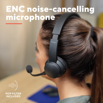 Навушники Trust Ayda Wireless ENC Black (25463) Вінниця - фото 7