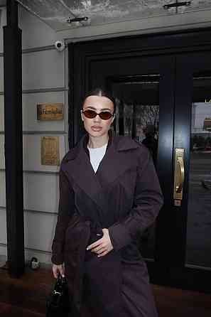 Женский стильный трендовый водоотталкивающий тренч качественный коттон + подклад Шоколад Одесса