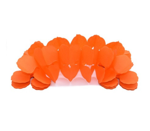 Гирлянда растяжка бумажная 3 м 16 на 11 см оранжевый Киев - изображение 1