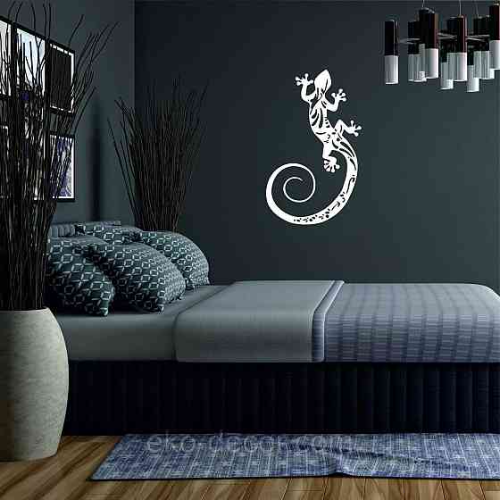 Декоративне настінне 3D Панно «Ящірка» Декор на стіну з об'ємом Київ