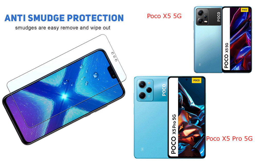 Защитное стекло NeoGlass для Poco X5 5G, Poco X5 Pro 5G – ультрапрозрачное и устойчивое Киев - изображение 3