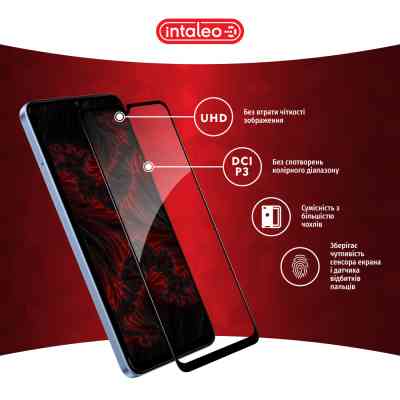 Стекло защитное Intaleo Full Glue Xiaomi Redmi A3 Black (1283126591297) Винница