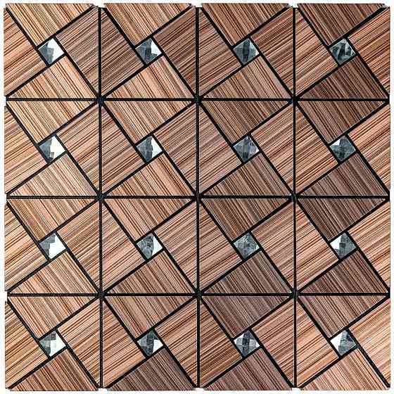 Самоклеюча алюмінієва плитка 300х300х3мм Бронза SW-00001927 Київ