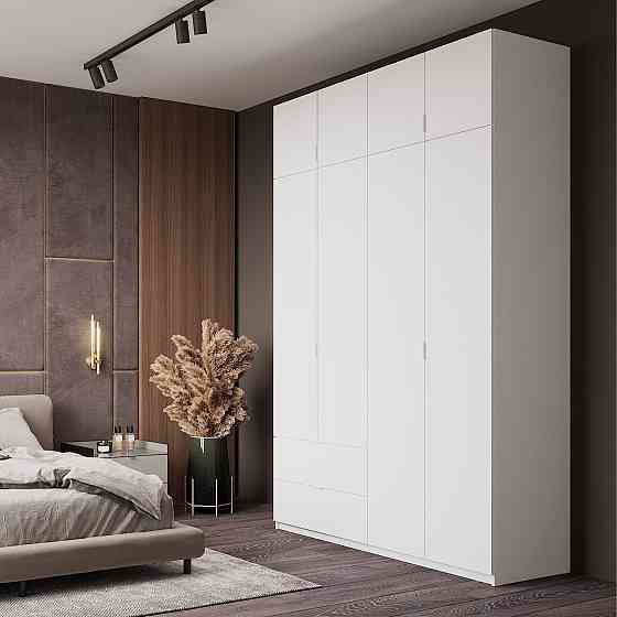 Шкаф распашной с антресолью Doros Лукас 160х50х240 см Белый (DRS-011193) Днепр