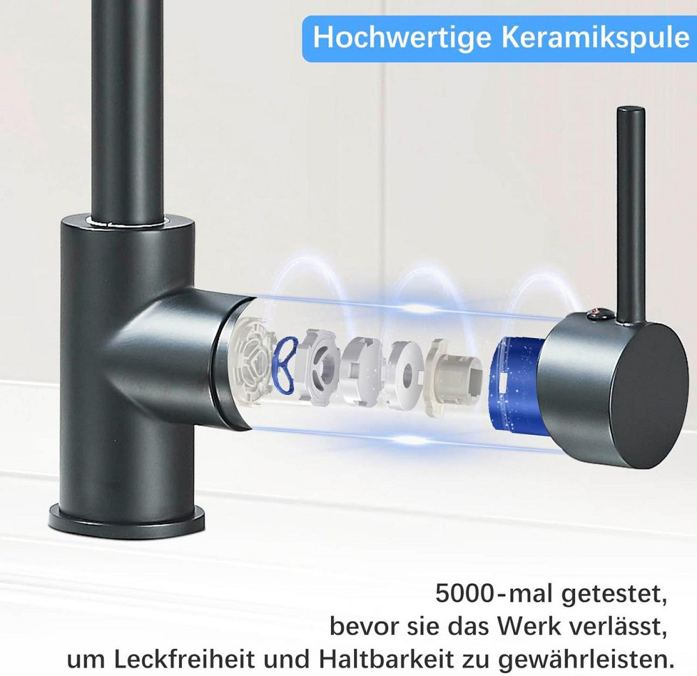TVTIUO Кухонный смеситель низкого давления для бойлера вращающийся кухонный смеситель на 360 град из Германии Днепр - изображение 4