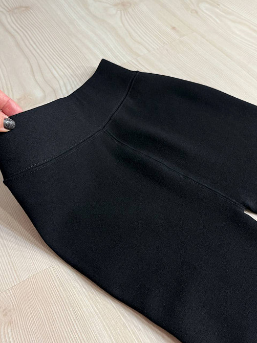 Лосины женские Kataya 6828 утепленные на флисе хлопковые 42-48 черные, черный, 42-48 Киев - изображение 6