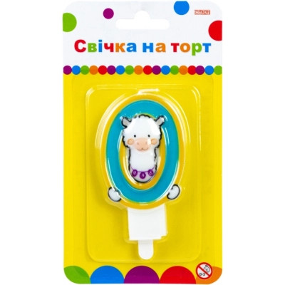 Свічка Maxi Llama "0" висотою 7,62 см (MX622068-0) Вінниця - фото 1