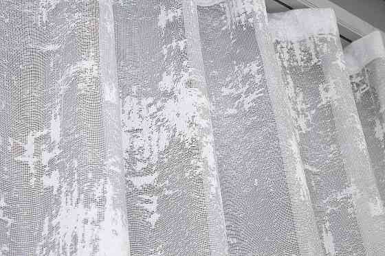 Тюль VR-Textil 1225т Мармур Жакард Білий 400х270 см (43-328) Київ