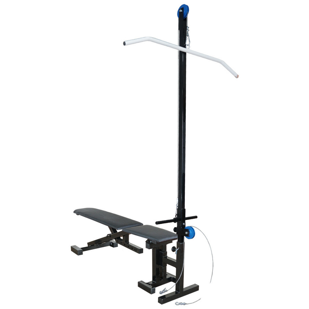 Лавка регульована з від'ємним кутом та мачтою верхньої і нижньої тяги Стійки, лавки для жиму і присідань без стійок Київ - фото 1