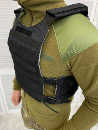 Тактическая плитоноска Lightweight п2-3 без плит (Черный) Киев