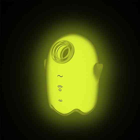 Вакуумний кліторальний стимулятор з вібрацією Satisfyer Glowing Ghost Yellow, світиться в темряві Sex Aura Київ