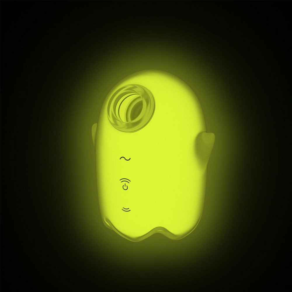 Вакуумний кліторальний стимулятор з вібрацією Satisfyer Glowing Ghost Yellow, світиться в темряві Sex Aura Київ - фото 6