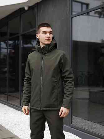 Мужская куртка хаки демисезонная с капюшоном Pobedov Shadow V2 Киев