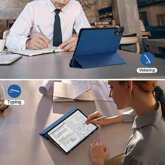 Чохол EasyAcc для Redmi Pad Pro 12.1 / Xiaomi Poco Pad 12.1 2024, захисний чохол з ультратонкої штучної шкіри з функцією підставки Дніпро