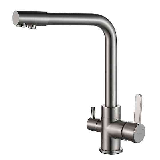 Змішувач для кухні під осмос Globus Lux LAZER GLLR-0444-8-STSTEEL Київ