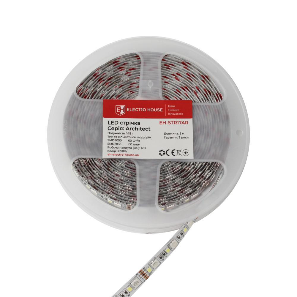 LED стрічка RGB+W 14Вт 12В,  серія Architect, гарантія 3 роки Дніпро - фото 3