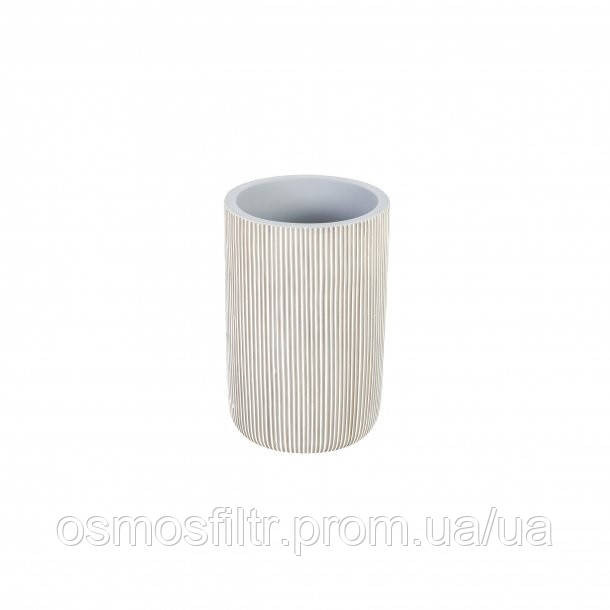 Стакан для зубных щеток Axentia Монтре серый полирезин Ø 8,2 см Н 12,3 см 360 мл 321 г (133906) Киев - изображение 1