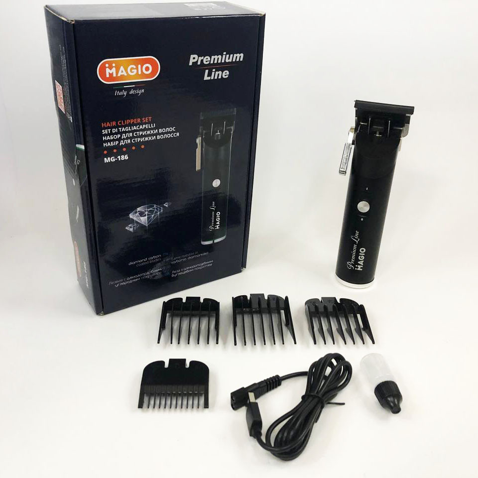 Тример бездротовий MAGIO, Електрична машинка для стрижки з насадками, Електронна машинка для стрижки FK-37 Івано-Франківськ - фото 5