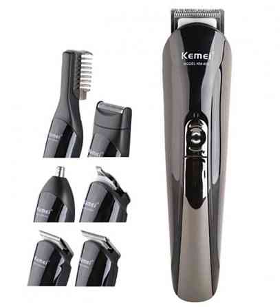 Машинка для стрижки Бритва Тример Kemei KM-600 11 в 1 Стайлер з підставкою Вінниця