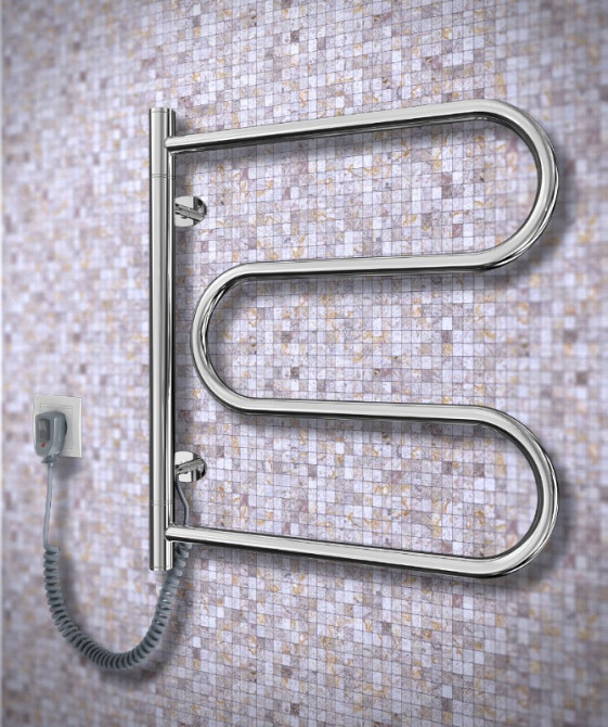 Электрический полотенцесушитель Mario Лассо-I 515х485/55 поворотный Киев - изображение 3