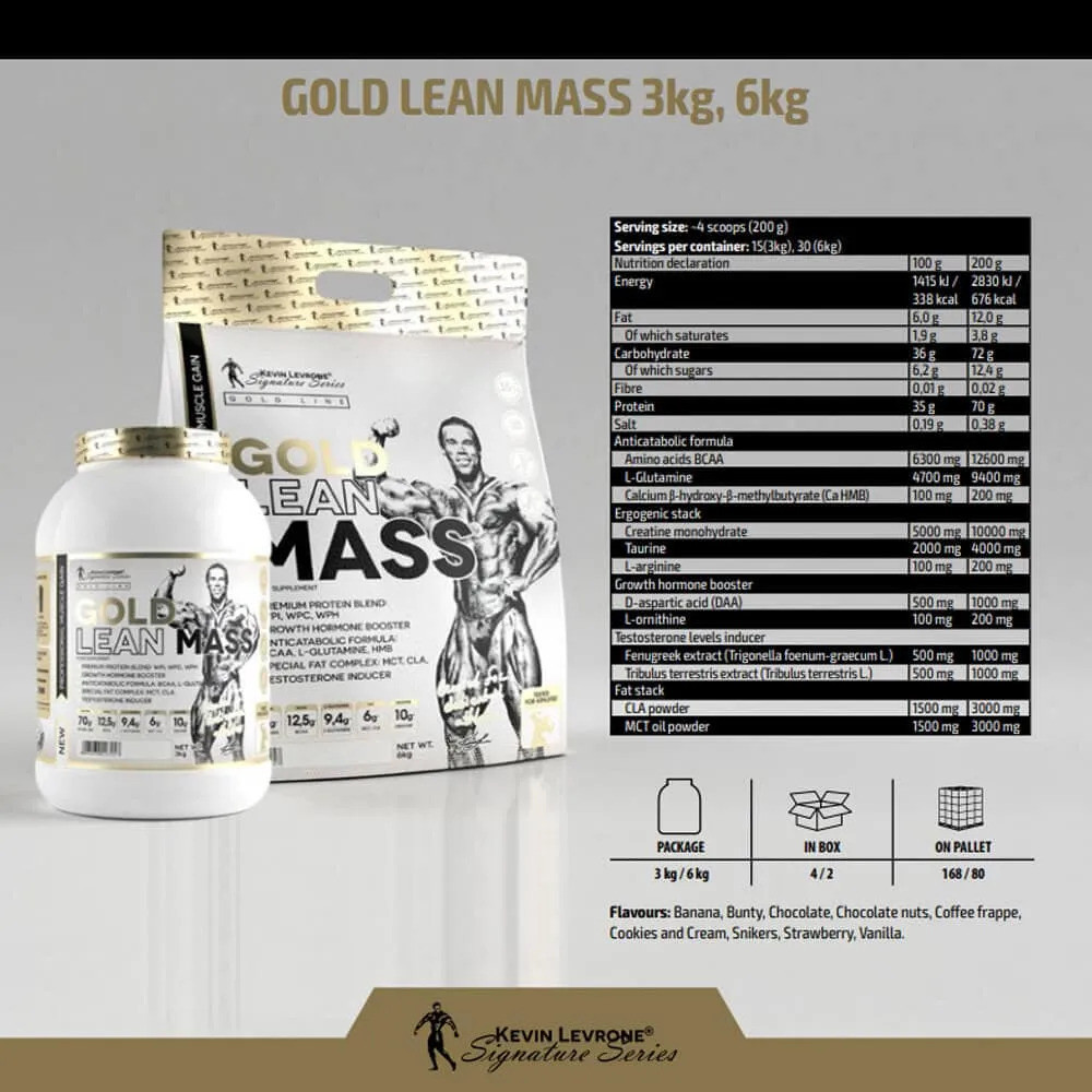 Гейнер Kevin Levrone Gold Lean Mass 1000 g (Snikers) Луцк - изображение 2