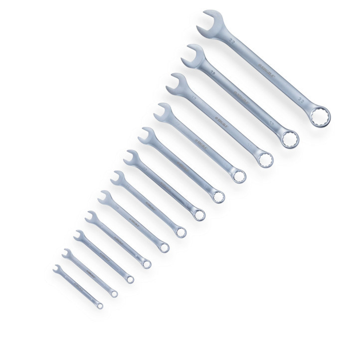 Набор ключей рожково-накидных 6-22 мм 12 шт (планшет) CrV 6010121 Мукачево - изображение 1