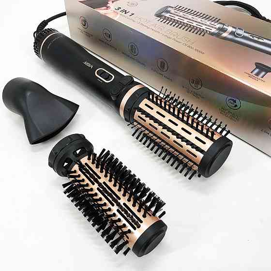 Професійний фен-гребінець з іонізацією VGR, Жіночий професійний фен для укладання волосся GS-31 Львів