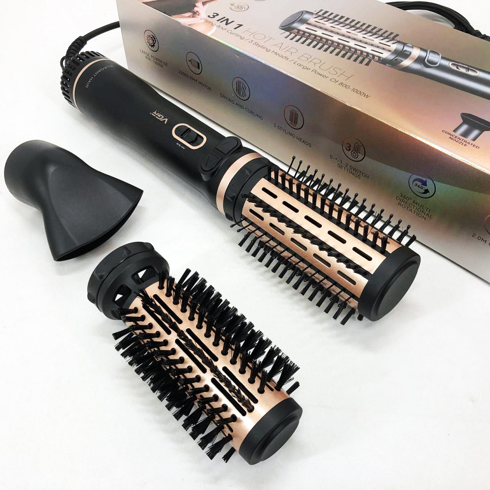 Професійний фен-гребінець з іонізацією VGR, Жіночий професійний фен для укладання волосся GS-31 Львів - фото 6