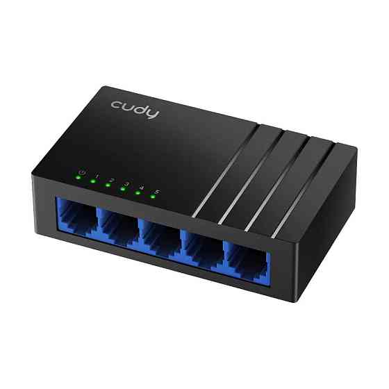 Комутатор Cudy GS105D некерований гігабітний 5-портовий Чорний Вінниця