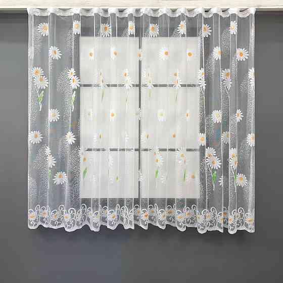 Тюль жакард VR-Textil № 1889т Арка на кухню колір білий 500х150 см (53-0091) Київ