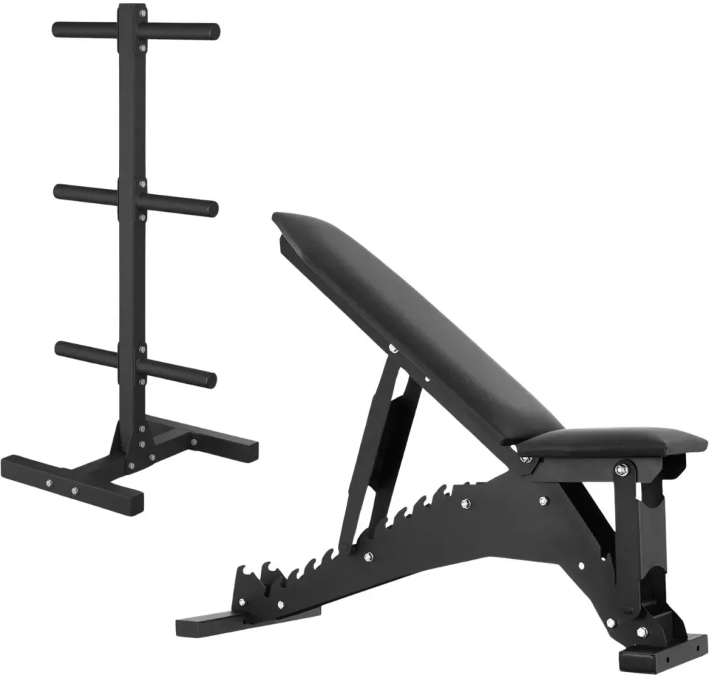 Тренажер Zestaw treningowy UNDERFIT - dwustronnie regulowana Лавка + stojak Киев - изображение 1