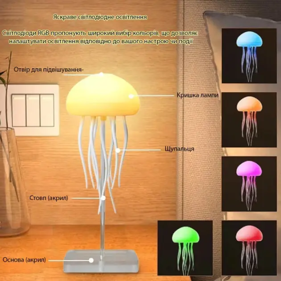Лампа настільна Медуза NTL-5B LED Вінниця