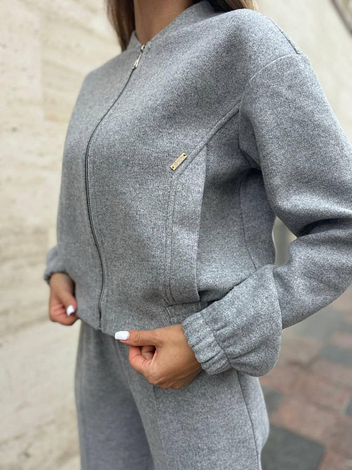 Жіночий базовий теплий костюм: кофта та штани Ангора Меланж, 42/44 Одеса - фото 4