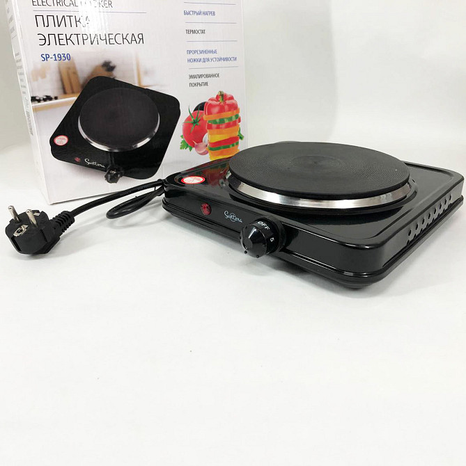 Електро плита маленька, Кухонна електрична плита, на стіл електрична Плитка переносна VU-15 Івано-Франківськ - фото 1