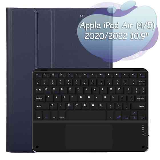 Чохол з бездротовою клавіатурою (TouchPad) BeCover для Apple iPad Air 10.9 (2020/2022) Deep Blue (712370) ( Харьков