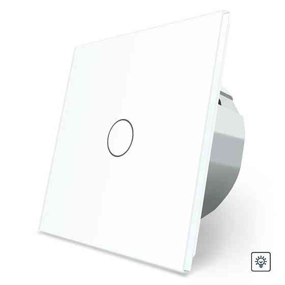 Сенсорний диммер 1 сенсор Livolo білий скло (VL-C701D-11) Коломыя