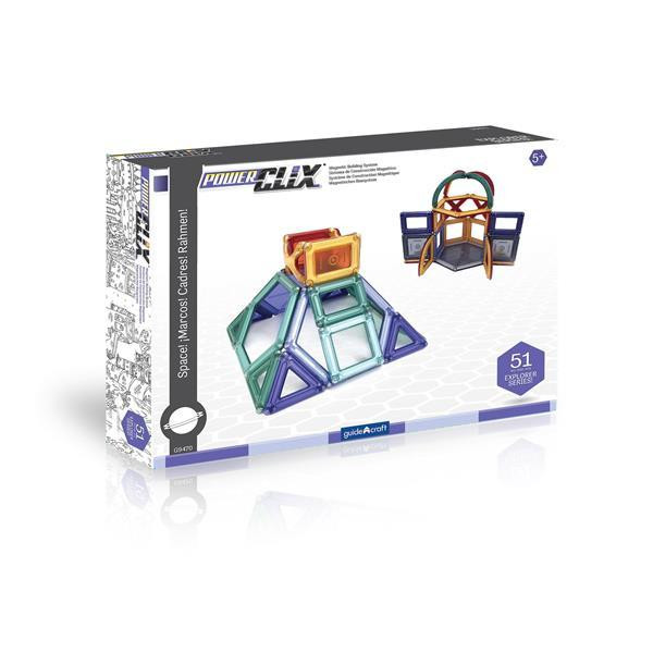 Магнітний конструктор Guidecraft PowerClix Explorer Архітектура, 52 деталі (G9472) Харків - фото 7