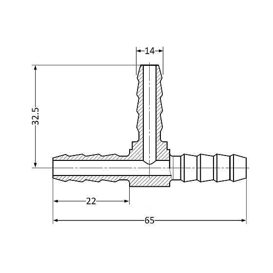 Тройник Thermo Alliance Standart 14 SD41714 Київ