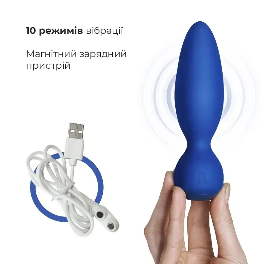 Анальна вібропробка Adrien Lastic Little Rocket макс. діаметр 3,5 см, soft-touch Львів - фото 4