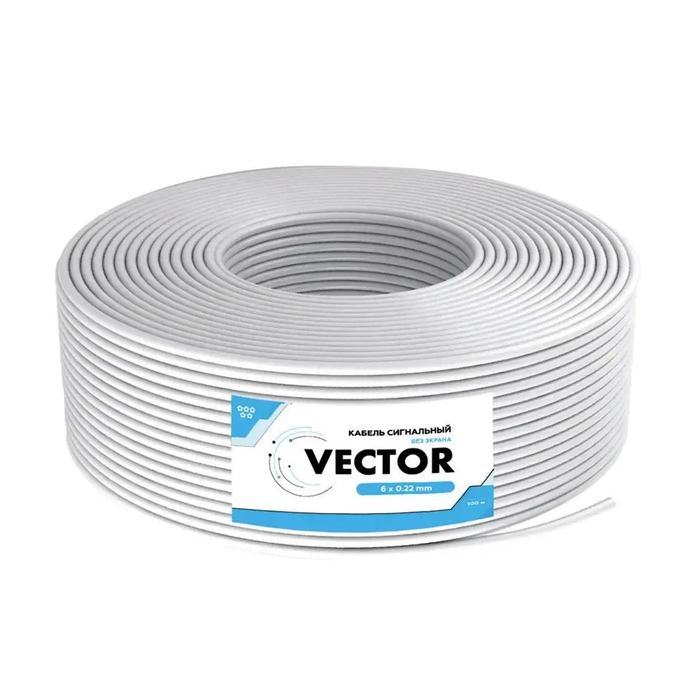 Кабель сигнальний Vector 6х0.22 CCA 100m (35-00019) Київ - фото 4