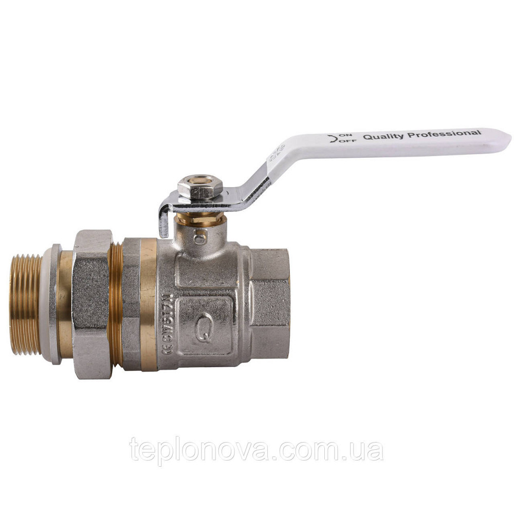 Кран кульовий прямий з американкою Q PROFESSIONAL QP003 PN40 1 1/2| Чернівці - фото 3