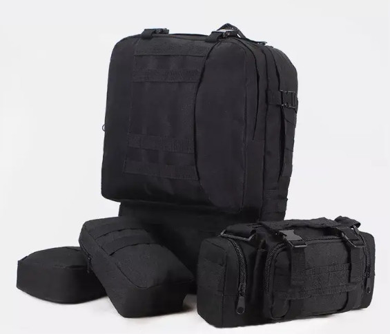 Тактический рюкзак 52л из ткани Oxford Черный Винница - изображение 6