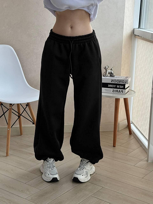 Женские повседневные джоггеры  качественная тринитка на флисе. Одесса - изображение 2