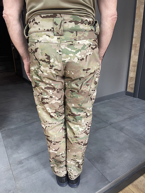Штани тактичні зимові Wolftrap, SoftShell з флісом, розмір 3XL, Мультикам, штани для військових софтшелл (wt_1062) Solmir Київ - фото 3