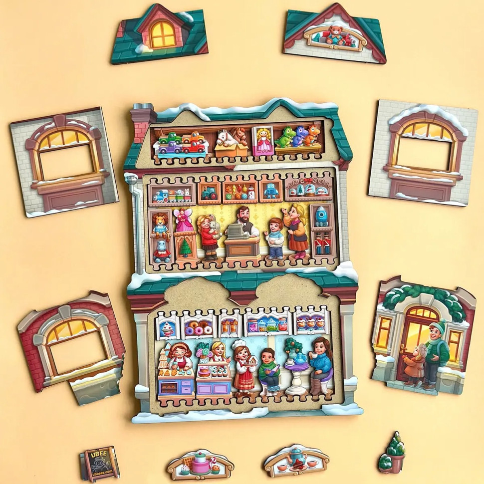 Двошаровий пазл-вкладиш "Магазин іграшок" PSD304 (ПСД304) Вінниця - фото 10