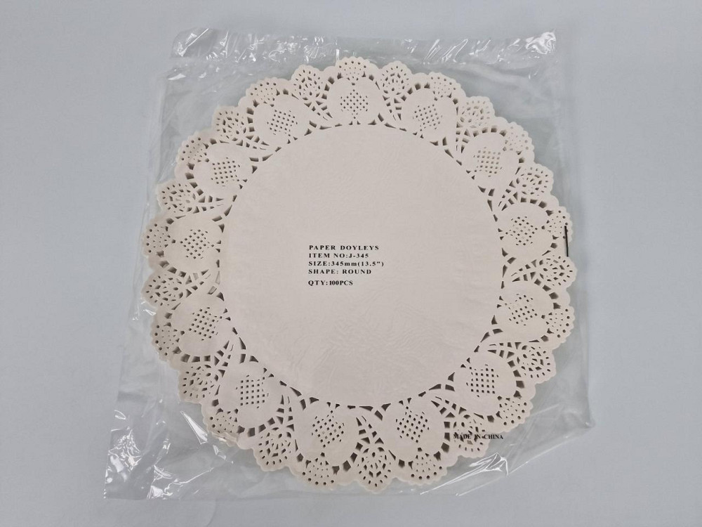 Салфетка ажурная Ф34,5 (100шт) Бежевый (1 пачка) Харьков - изображение 1