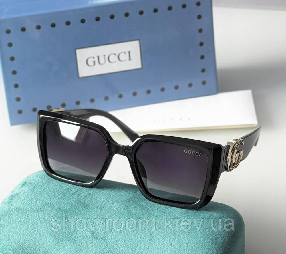 Жіночі сонцезахисні окуляри з поляризацією GG (41320) black Київ - фото 1